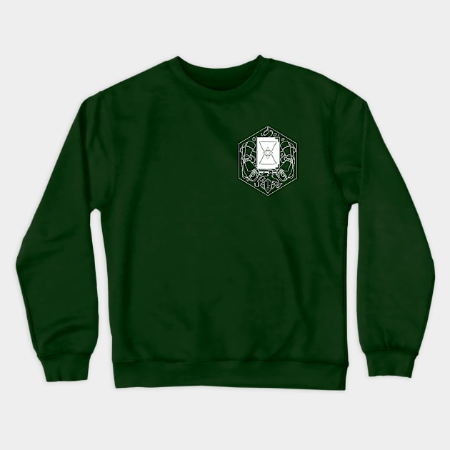 D&D Class Badge: Wizard Crewneck Sweatshirt by Fez Inkwright